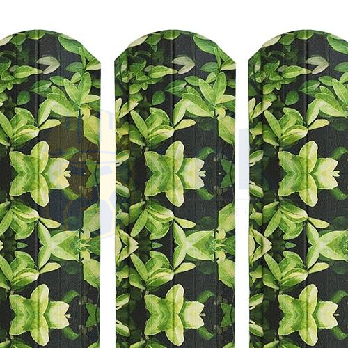 Забор штакетник металлический Рубин 103 мм «Под дерево» Айви Забор штакетник металлический Рубин 103 мм «Под дерево» Айви