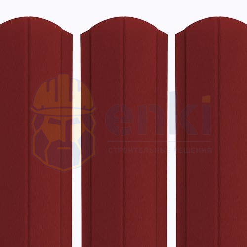 Штакетник металлический Европланка 130 мм МАТ Тёмно-вишнёвый 3005 Штакетник металлический Европланка 130 мм МАТ Тёмно-вишнёвый 3005