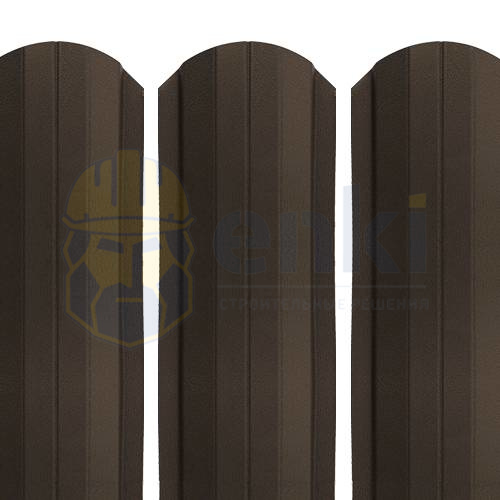Забор штакетник металлический Рубин 103 мм ExtraMatt Серо-коричневый 8019 Забор штакетник металлический Рубин 103 мм ExtraMatt Серо-коричневый 8019