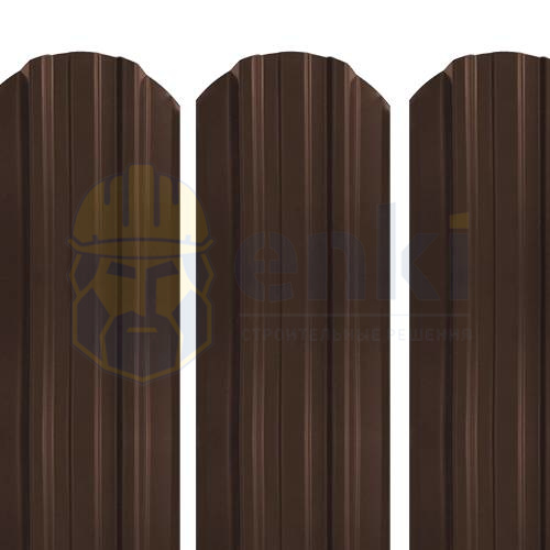 Забор штакетник металлический Трапеция-усиленный (118 мм) Глянец Шоколадно-коричневый RAL 8017 ГЛЯНЕЦ Забор штакетник металлический Трапеция-усиленный (118 мм) Глянец Шоколадно-коричневый RAL 8017 ГЛЯНЕЦ