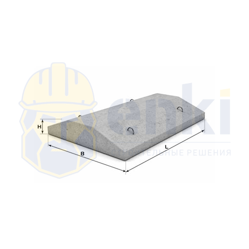 ФЛ 32-12-3 плита ленточного фундамента V-1,29 Р-3,23 1180x3200x500 ФЛ 32-12-3 плита ленточного фундамента V-1,29 Р-3,23 1180x3200x500