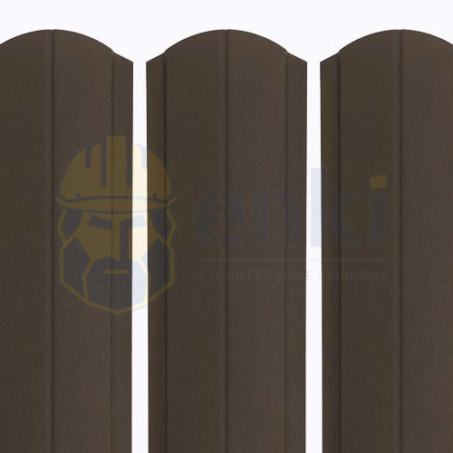 Штакетник металлический Европланка 130 мм ExtraMatt Серо-коричневый 8019 Штакетник металлический Европланка 130 мм ExtraMatt Серо-коричневый 8019