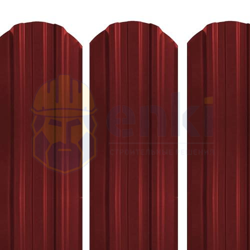 Забор штакетник металлический Трапеция-усиленный (118 мм) Глянец Тёмно-вишнёвый RAL 3005 ГЛЯНЕЦ Забор штакетник металлический Трапеция-усиленный (118 мм) Глянец Тёмно-вишнёвый RAL 3005 ГЛЯНЕЦ