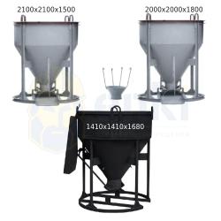 Фото товара бадья БНУ для бетона усиленная Бадья БНУ для бетона усиленная