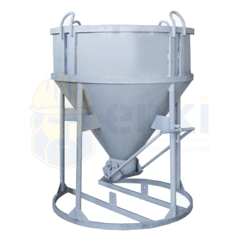 Бадья для бетона БН-2,0 стандарт лоток 1500x1500x2200 Бадья для бетона БН-2,0 стандарт лоток 1500x1500x2200