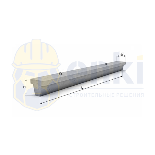 2БФ 30 балка фундаментная V-0.2 P-0.5 2950x300/160x300 2БФ 30 балка фундаментная V-0.2 P-0.5 2950x300/160x300