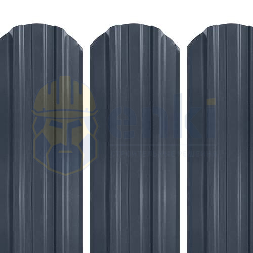 Забор штакетник металлический Трапеция-усиленный (118 мм) Глянец Серый Графит RAL 7024 ГЛЯНЕЦ Забор штакетник металлический Трапеция-усиленный (118 мм) Глянец Серый Графит RAL 7024 ГЛЯНЕЦ