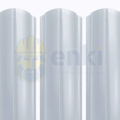 Штакетник металлический Европланка 130 мм Глянец Белый 9003 Штакетник металлический Европланка 130 мм Глянец Белый 9003