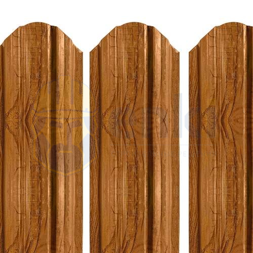 Забор штакетник металлический Константа (90 мм) «Под дерево» Золотой Дуб мультиглосс Забор штакетник металлический Константа (90 мм) «Под дерево» Золотой Дуб мультиглосс