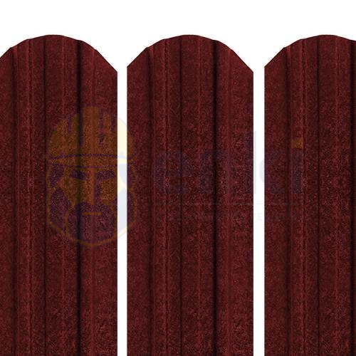 Забор штакетник металлический Трапеция-усиленный (118 мм) КВАРЦ Тёмно-вишнёвый RAL 3005 КВАРЦ Забор штакетник металлический Трапеция-усиленный (118 мм) КВАРЦ Тёмно-вишнёвый RAL 3005 КВАРЦ