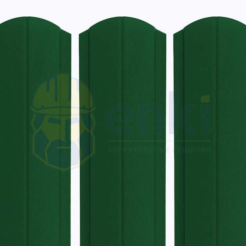 Штакетник металлический Европланка 130 мм МАТ Зелёный Мох 6005 Штакетник металлический Европланка 130 мм МАТ Зелёный Мох 6005