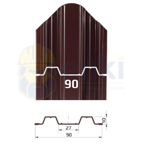Штакетник металлический забор Фото товара штакетник металлический забор