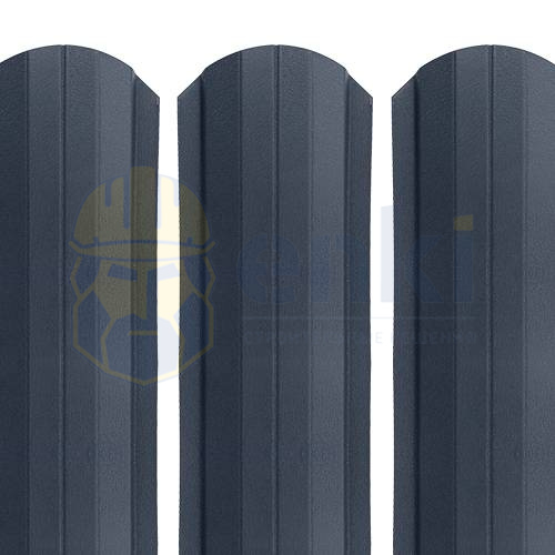 Забор штакетник металлический Рубин 103 мм МАТ Серый Графит 7024 Забор штакетник металлический Рубин 103 мм МАТ Серый Графит 7024