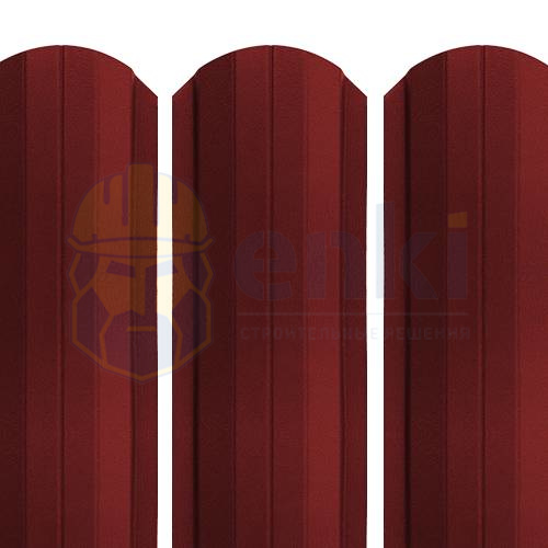 Забор штакетник металлический Рубин 103 мм МАТ Тёмно-вишнёвый 3005 Забор штакетник металлический Рубин 103 мм МАТ Тёмно-вишнёвый 3005