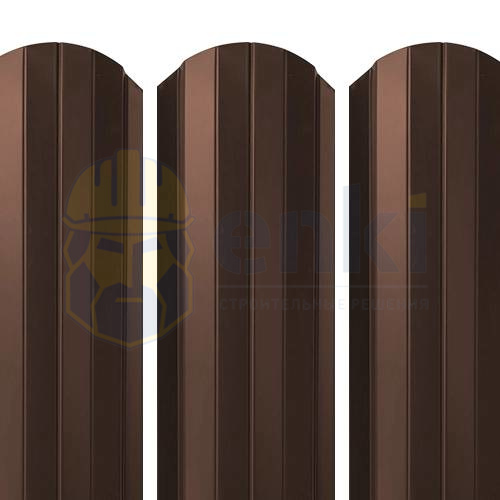 Штакетник металлический Рубин 103 мм Глянец Шоколадно-коричневый Штакетник металлический Рубин 103 мм Глянец Шоколадно-коричневый