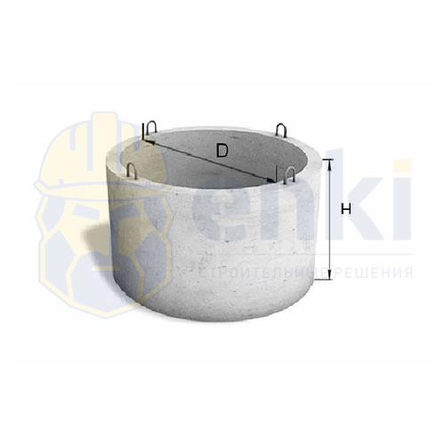 КСД 15-6ч кольцо колодцев с дном и с четвертью КСД 15-6ч кольца колодцев с дном и замком фото