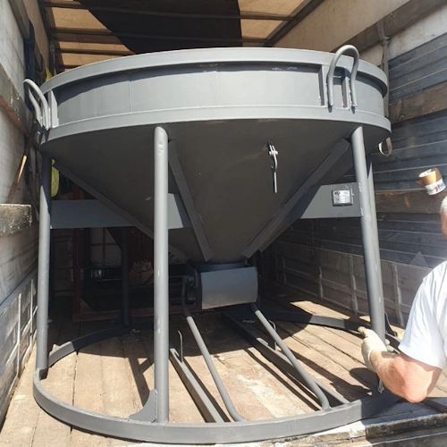 Бадья БН-1,0 для бетона низкая Фото товара бадья БН-1,0 для бетона низкая