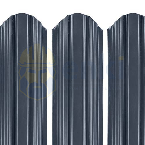 Забор штакетник металлический Константа (90 мм) Глянец Серый Графит RAL 7024 ГЛЯНЕЦ Забор штакетник металлический Константа (90 мм) Глянец Серый Графит RAL 7024 ГЛЯНЕЦ