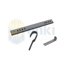 Фото товара планка под кронштейн 500 мм планка под кронштейн 500 мм Планки под кронштейн 500 мм., оцинк. для строительных лесов хомутовых оцинкованных