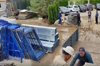 Поставка рам без лестниц клиенту на объект